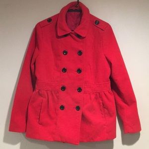 Red Pea Coat